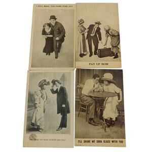 Postcards Vintage Early 1900's Set of 4